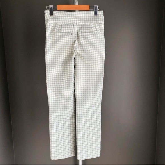 SUZY Pastel Green Gingham Plaid Cottagecore High Rise Trousers Pants. Medium - Picture 11 of 13
